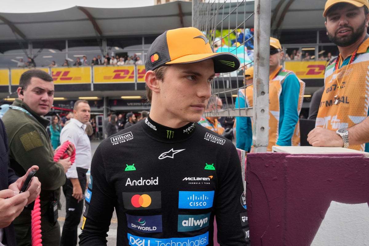 Championship leader Oscar Piastri crashes on first lap of Azerbaijan Grand Prix